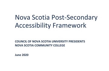 RPI Developing Evaluation Plan for the Nova Scotia Post-secondary Accessibility Framework